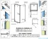 Radaway Arta Kdj I kabina 80x80cm lewa szkło przejrzyste 1386081-03-01L+386020-03-01